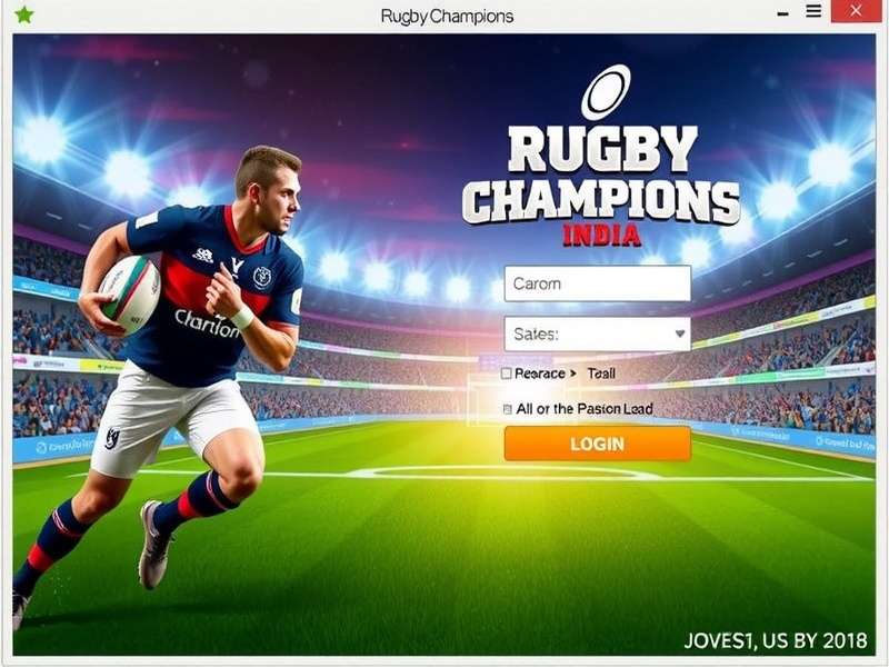 Rugby Champions India Download and Login Screen